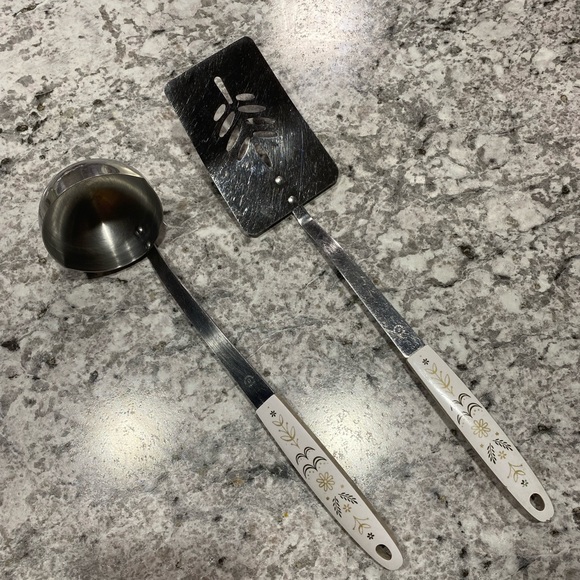 Flint spatula and ladle made in USA - Picture 1 of 10
